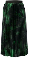 Off-White Brushstroke Plisse Skirt Black/Green Off-White Brushstroke Plisse Skirt Black/Green
