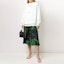 Shop Off-White Brushstroke Plisse Skirt Black/Green