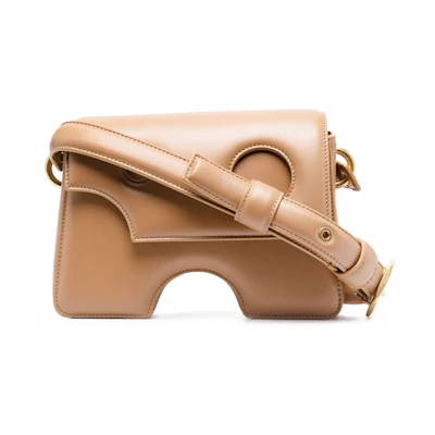 OFF-WHITE Burrow-22 Shoulder Bag Camel Brown