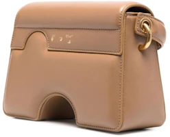 Order OFF-WHITE Burrow-22 Shoulder Bag Camel Brown