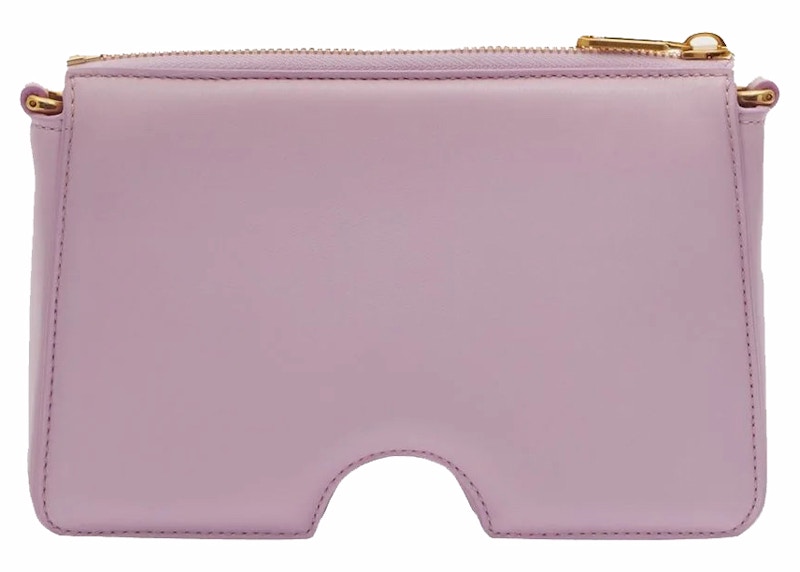 OFF-WHITE Burrow Leather Shoulder Bag Lilac 圖 2
