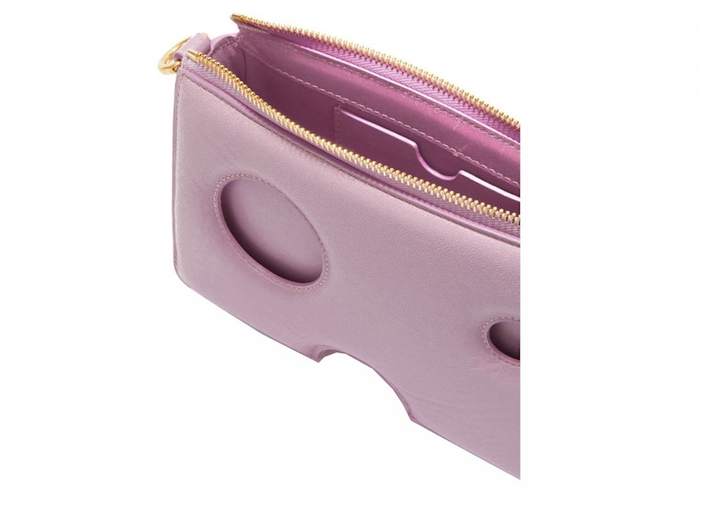 OFF-WHITE Burrow Leather Shoulder Bag Lilac 圖 3