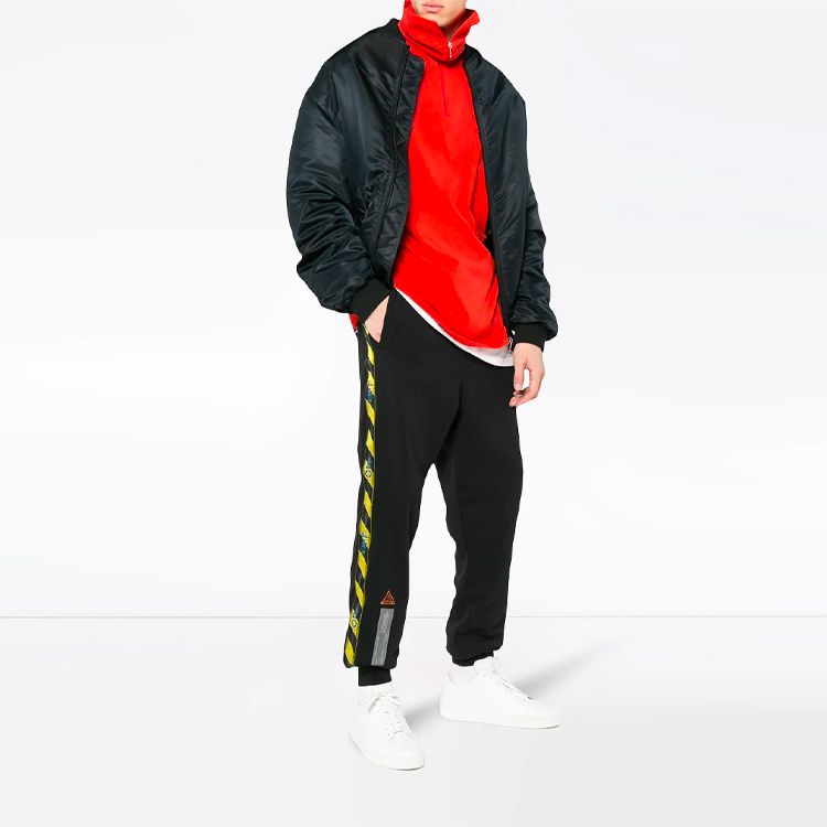 Purchase OFF-WHITE C/O VIRGIL ABLOH Diagonal Letter Track Pants OMCH007S180030081000