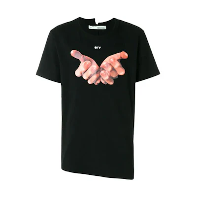 OFF-WHITE c/o Virgil Magic Hand Black T-Shirt OMAA032S181850911088