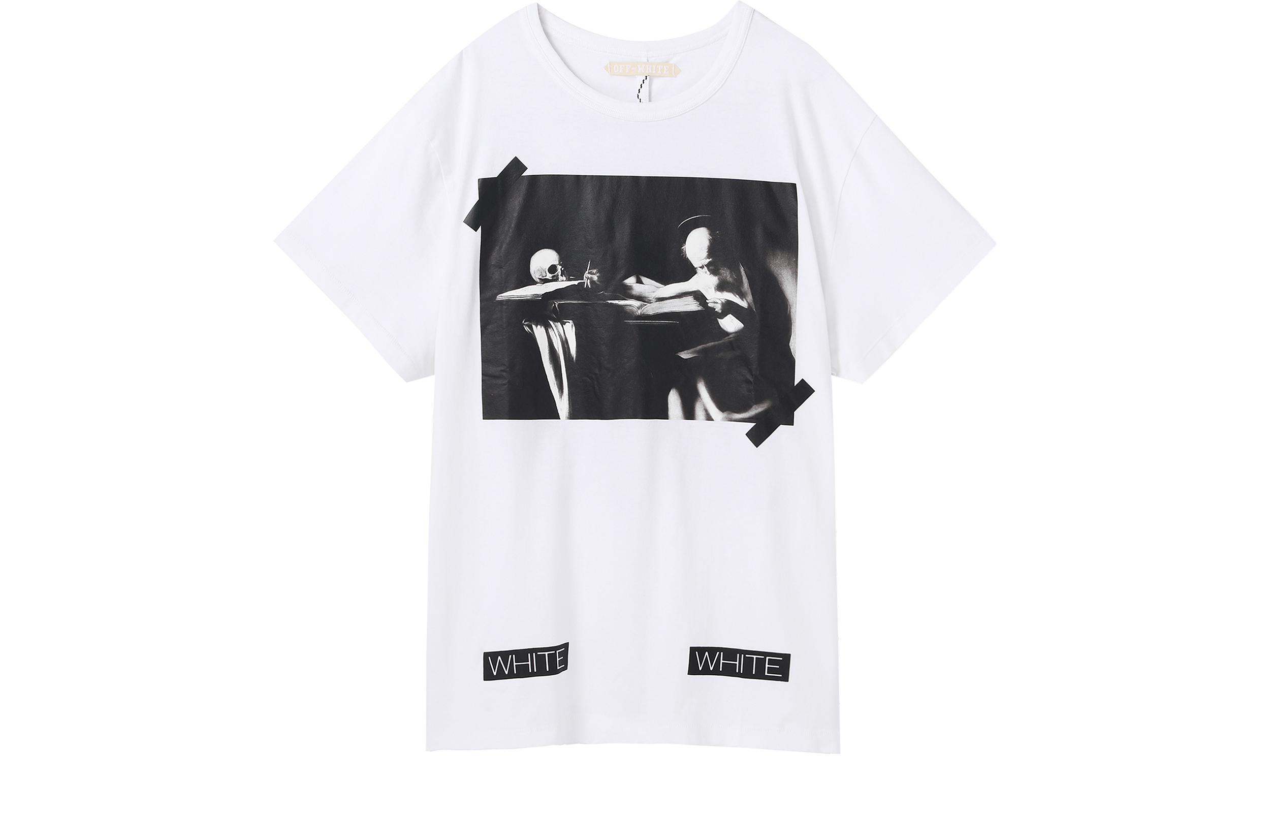 OFF-WHITE C/O Virgil Religious Graphic Tee Unisex White AU1001-03-00