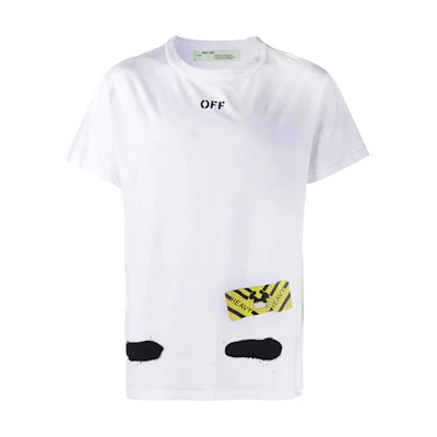OFF-WHITE C/O VIRGIL ABLOH Tiger Print White T-Shirt OMAA002S171850130110