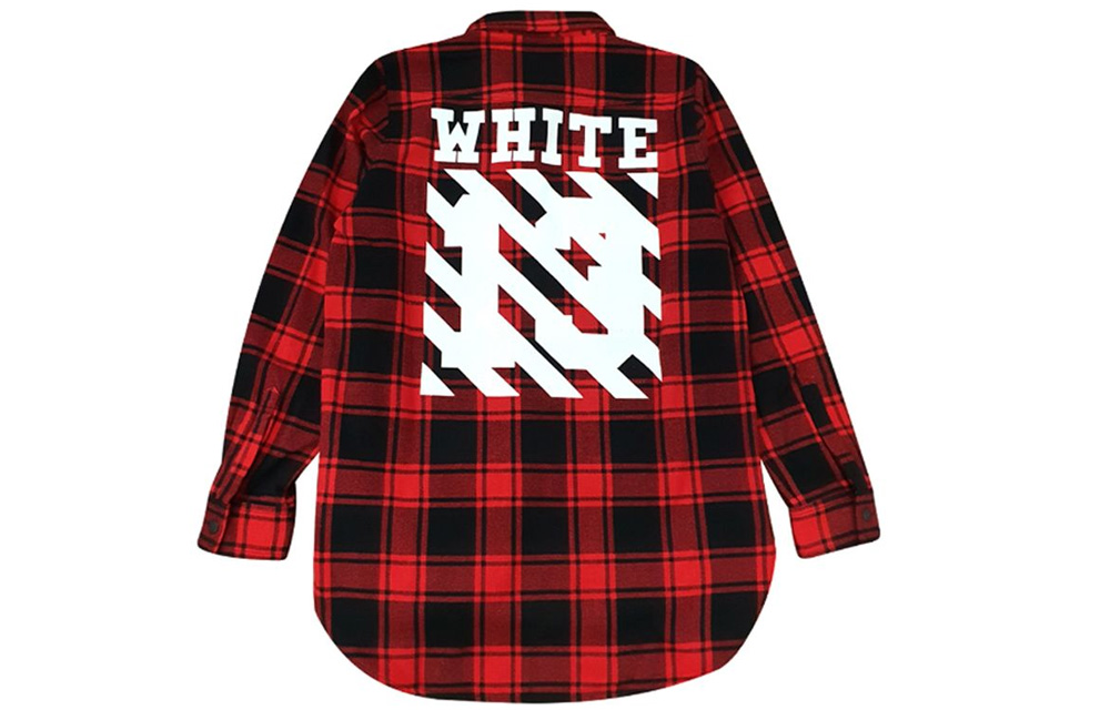 Order OFF-WHITE C/O VIRGIL 男女黑紅格紋襯衫 AU8002-13-P02
