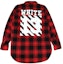 Order OFF-WHITE C/O VIRGIL Kemeja Kotak-Kotak Hitam Merah Unisex AU8002-13-P02