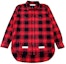 Lookbook OFF-WHITE C/O VIRGIL Kemeja Kotak-Kotak Hitam Merah Unisex AU8002-13-P02