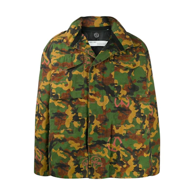 Off-White Camo Padded Field Jacket Camo/Black