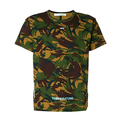 OFF-WHITE Camo T-shirt Thorn Arrow Graphic Short Sleeve OMAA002S188780129901