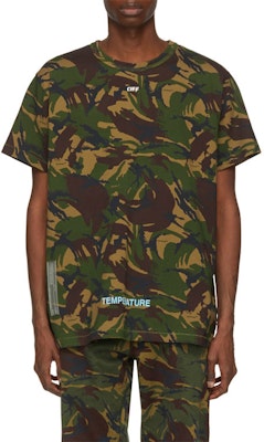 OFF-WHITE 迷彩短袖T恤 刺箭Logo圖案 OMAA002S188780129901 Shop OFF-WHITE 迷彩短袖T恤 刺箭Logo圖案 OMAA002S188780129901