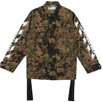 Off-White Camoflauge Diag Field Jacket Military Green/Brown Off-White Camoflauge Diag Field Jacket Military Green/Brown