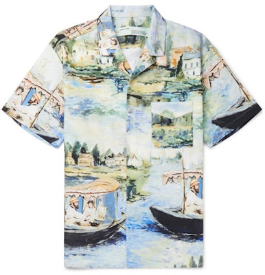 Off-White Camp Collar Lake Print Shirt Multicolor Buy Off-White Camp Collar Lake Print Shirt Multicolor