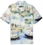 Buy Off-White Camp Collar Lake Print Shirt Multicolor