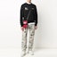 Shop OFF-WHITE Caravaggio 天使印花黑色長袖衛衣 男款 OMBA025E20FLE0051010