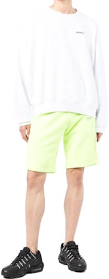 OFF-WHITE Caravaggio Arrow Print Crewneck Sweatshirt White OMBA058C99FLE00201100110 Lookbook OFF-WHITE Caravaggio Arrow Print Crewneck Sweatshirt White OMBA058C99FLE00201100110