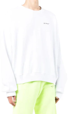 OFF-WHITE Caravaggio Arrow Print Crewneck Sweatshirt White OMBA058C99FLE00201100110 Shop OFF-WHITE Caravaggio Arrow Print Crewneck Sweatshirt White OMBA058C99FLE00201100110