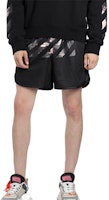 Off-White Caravaggio 箭头网眼短裤 黑色/多色 OMCI005S201010041088 Lookbook Off-White Caravaggio 箭头网眼短裤 黑色/多色 OMCI005S201010041088