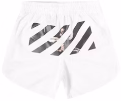 Off-White Caravaggio Arrows Mesh Shorts White/Multicolor Off-White Caravaggio Arrows Mesh Shorts White/Multicolor