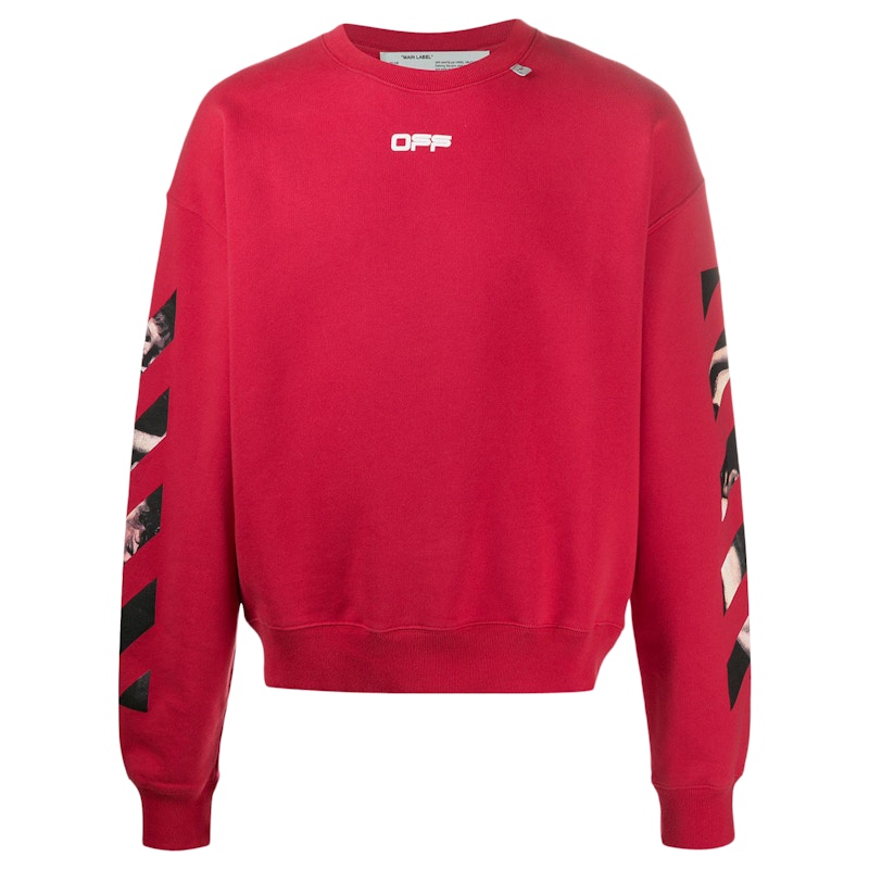 Off-White Caravaggio Arrows Over Sweatshirt Red/Multicolor