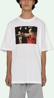 OFF-WHITE Camiseta Caravaggio Manga Corta Blanca/Roja OMAA038R21JER0030125 Lookbook OFF-WHITE Camiseta Caravaggio Manga Corta Blanca/Roja OMAA038R21JER0030125