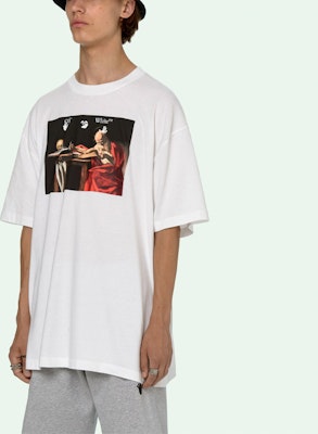 OFF-WHITE Caravaggio S/S Over Tee White/Red Purchase OFF-WHITE Caravaggio S/S Over Tee White/Red