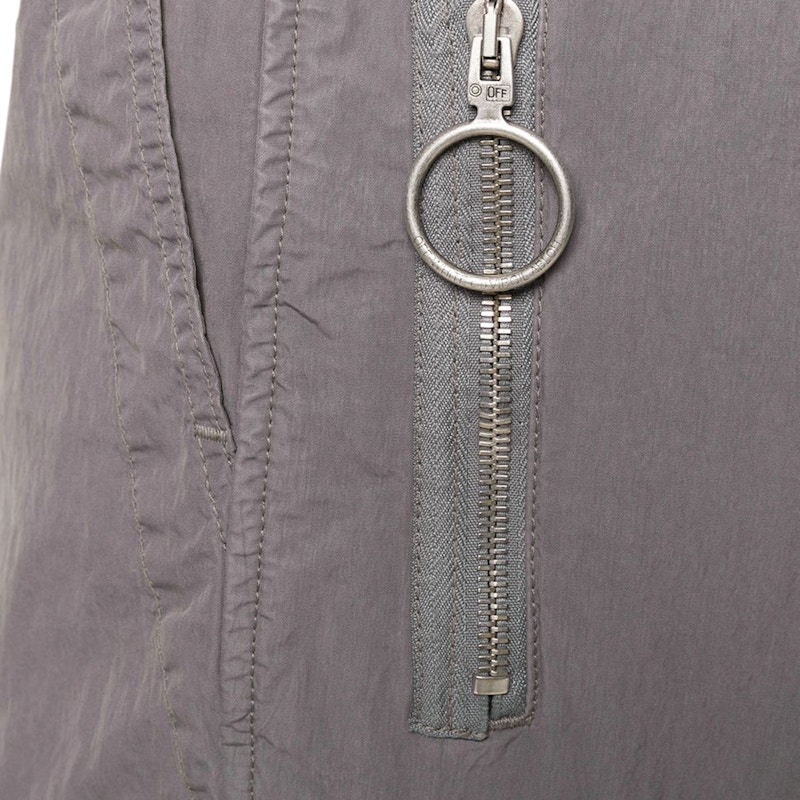 Order オフホワイト カーゴパンツ 灰/黒
