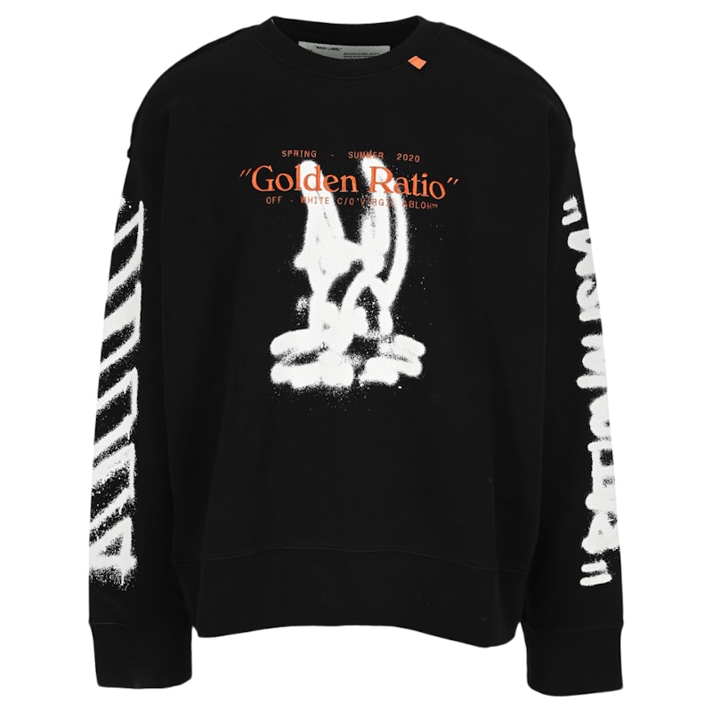 Off-White Cartoon Golden Ratio Incompiuto Sweatshirt Black/White