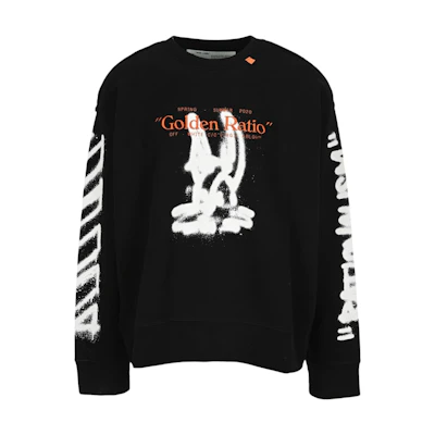 Off-White Cartoon Golden Ratio Incompiuto Sweatshirt Black/White
