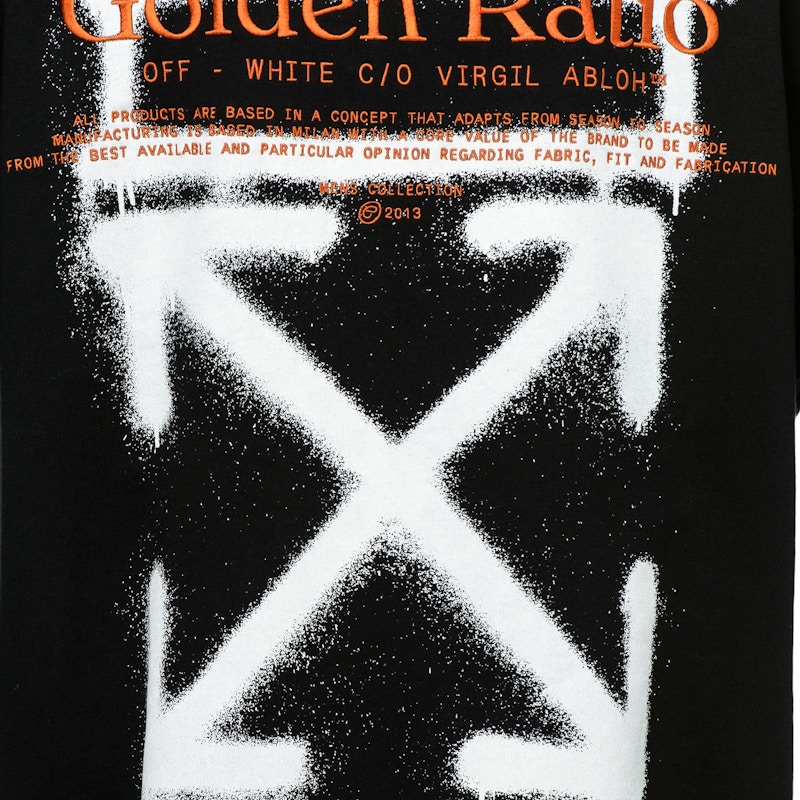 Lookbook Off-White Cartoon Golden Ratio Incompiuto Sweatshirt Black/White