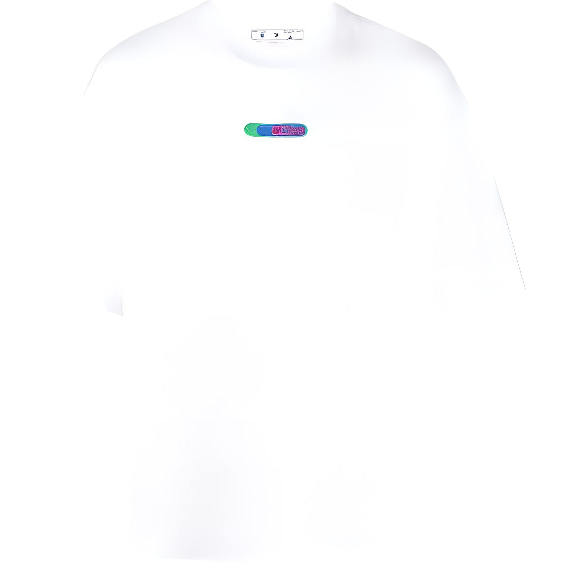 OFF-WHITE Casual Crewneck Short Sleeve T-Shirt White () OMAA120S22JER0020155 圖 2