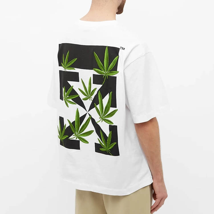 OFF-WHITE Casual Crewneck Short Sleeve T-Shirt White () OMAA120S22JER0020155 圖 7