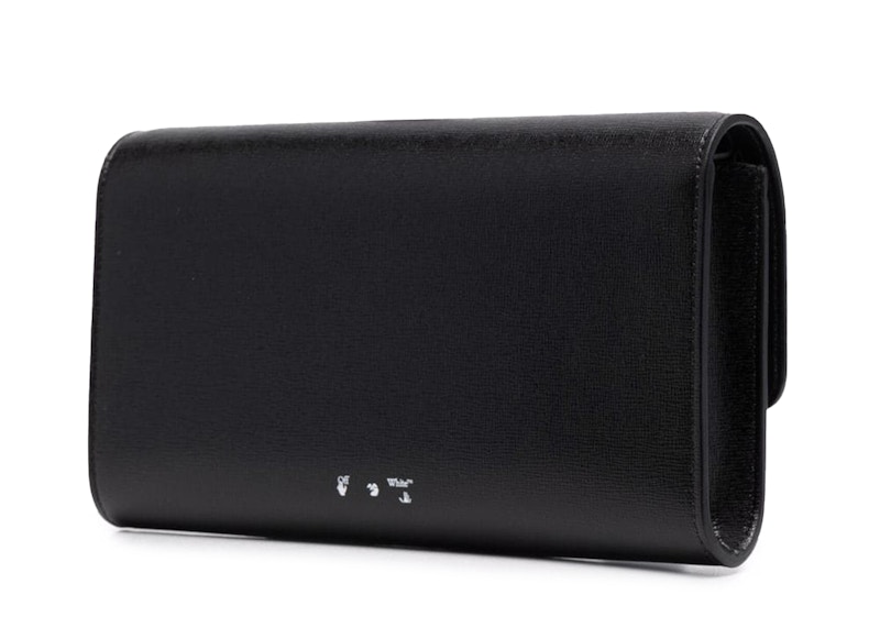 OFF-WHITE Chain-Strap Binder Wallet Black/White 圖 2