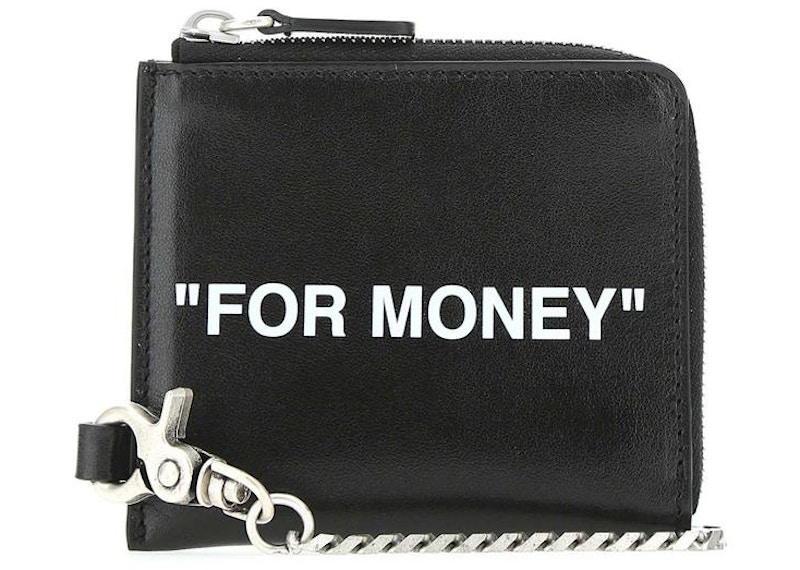 OFF-WHITE Chain Wallet "For Money" Black