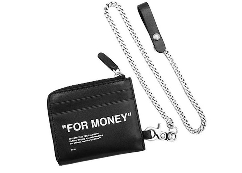 OFF-WHITE Chain Wallet "For Money" Black 圖 2