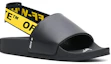 Lookbook Off-White Sandales Mode Pantoufles Noires Jaunes OMIA111R19C220381060