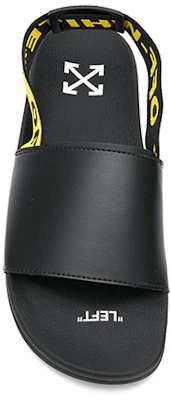 Off-White Sandales Mode Pantoufles Noires Jaunes OMIA111R19C220381060 Shop Off-White Sandales Mode Pantoufles Noires Jaunes OMIA111R19C220381060