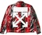 Off-White Checked Half Zip Anorak Red/Black/Green