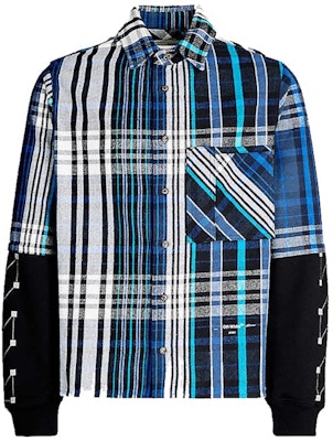 Off-White Checked Shirt Blue/Black Buy Off-White Checked Shirt Blue/Black