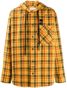 Camisa con Capucha a Cuadros Amarilla Off-White Buy Camisa con Capucha a Cuadros Amarilla Off-White
