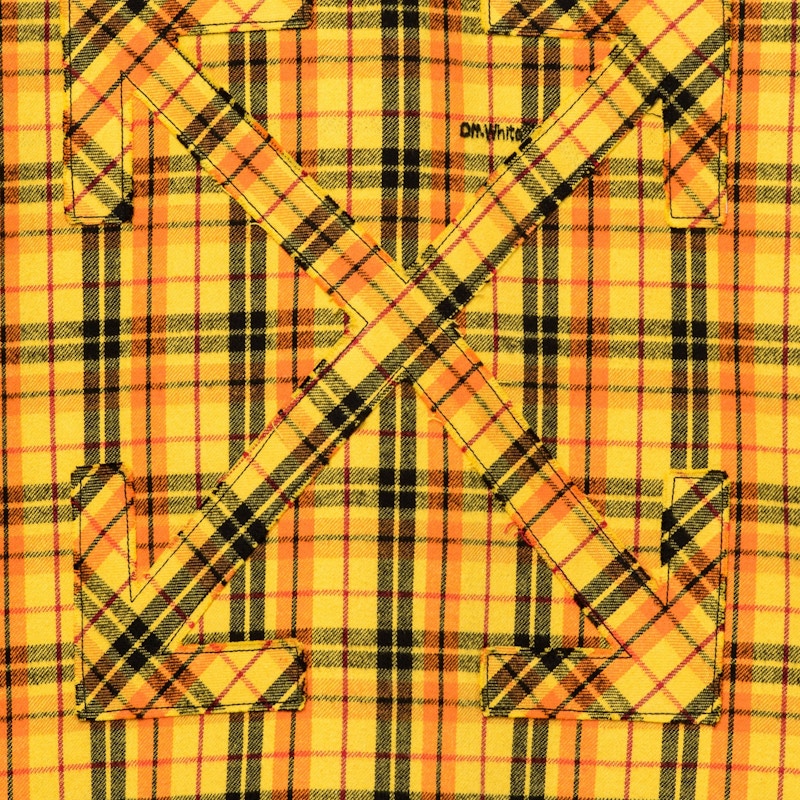 Lookbook Camisa con Capucha a Cuadros Amarilla Off-White