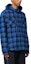 Purchase OFF-WHITE 格纹连帽按扣夹克 蓝色 休闲宽松版型 OMGE031F23FAB0014800