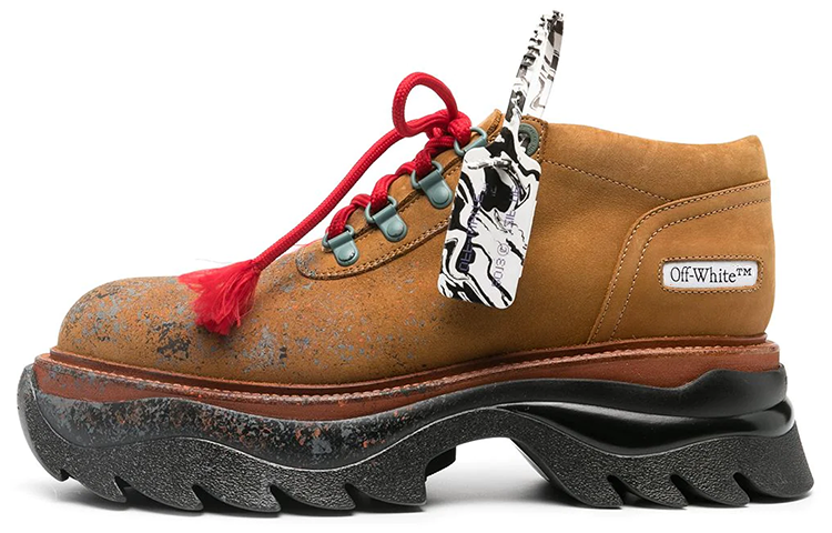 Off-White Chunky Ridged Sole Lace Up 'Honey Yellow'