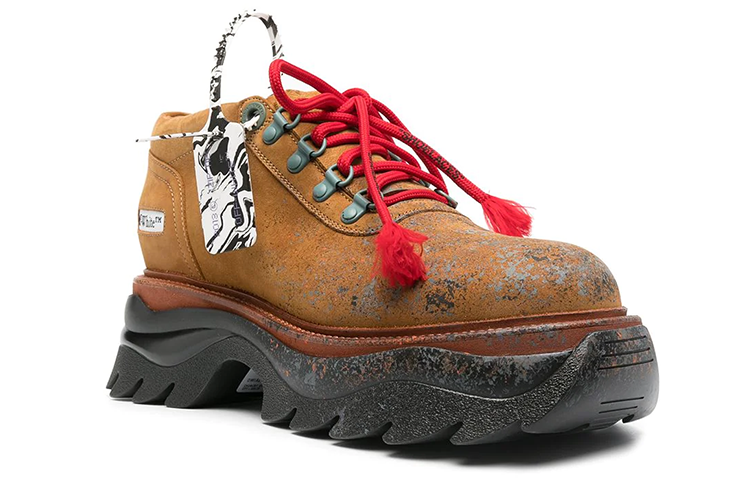 Off-White Chunky Ridged Sole Lace Up 'Honey Yellow' 圖 2