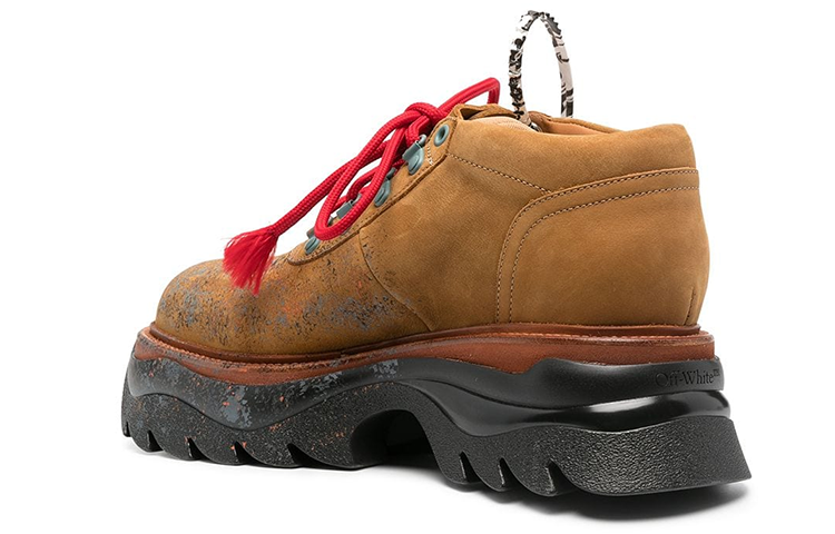 Off-White Chunky Ridged Sole Lace Up 'Honey Yellow' 圖 3