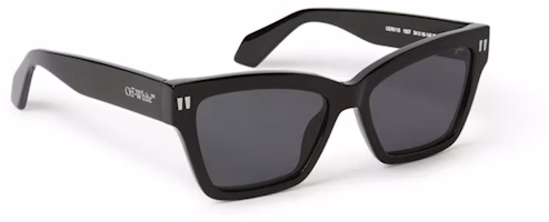 OFF-WHITE Cincinnati Square Sunglasses Black/Dark Grey (OERI110S24PLA0011007-FR) OFF-WHITE Cincinnati Square Sunglasses Black/Dark Grey (OERI110S24PLA0011007-FR)