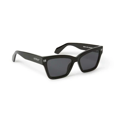 OFF-WHITE Cincinnati Square Sunglasses Black/Dark Grey (OERI110S24PLA0011007-FR)