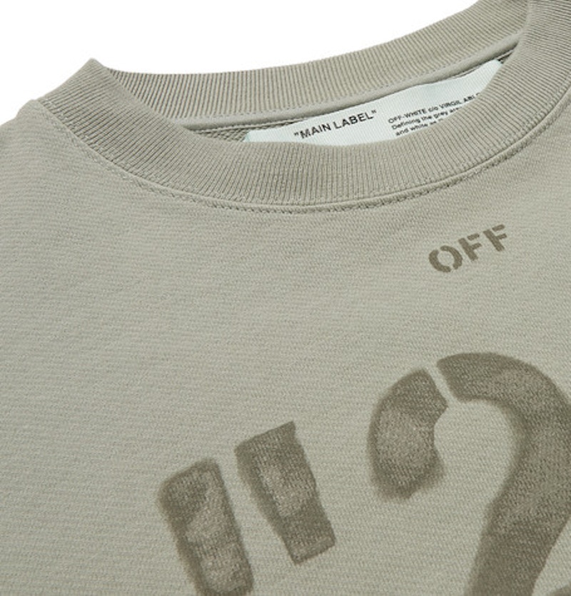 Off-White Class of 2013' Embroidered Sweatshirt Sage 圖 2