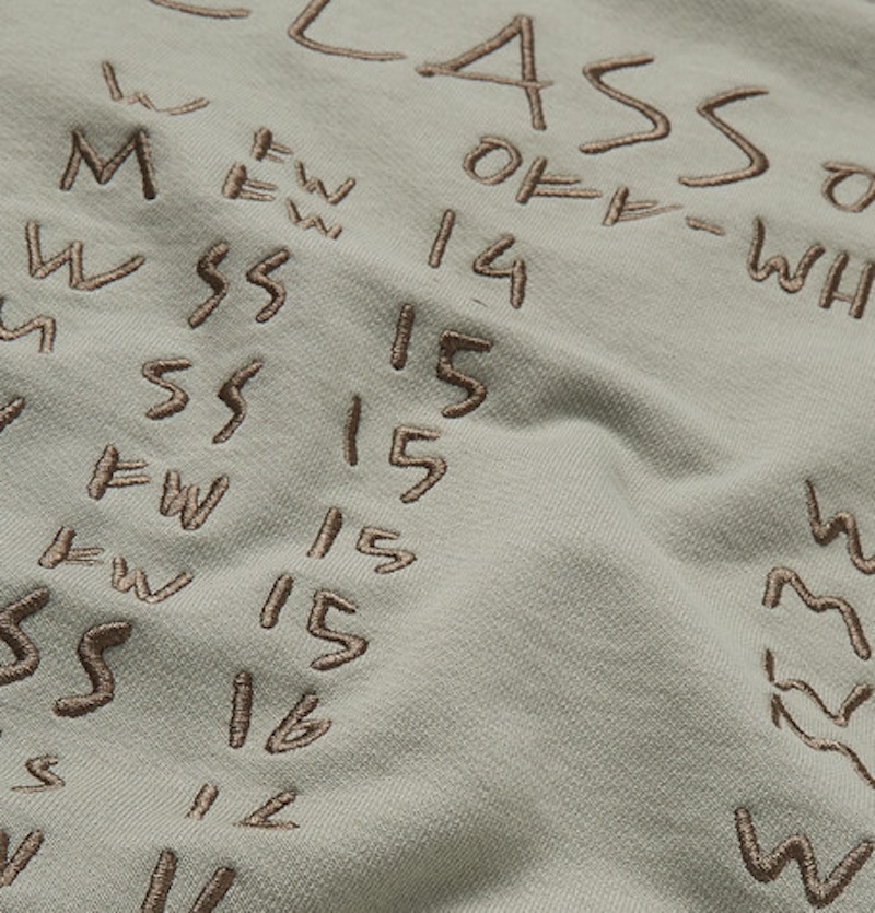 Off-White Class of 2013' Embroidered Sweatshirt Sage 圖 3